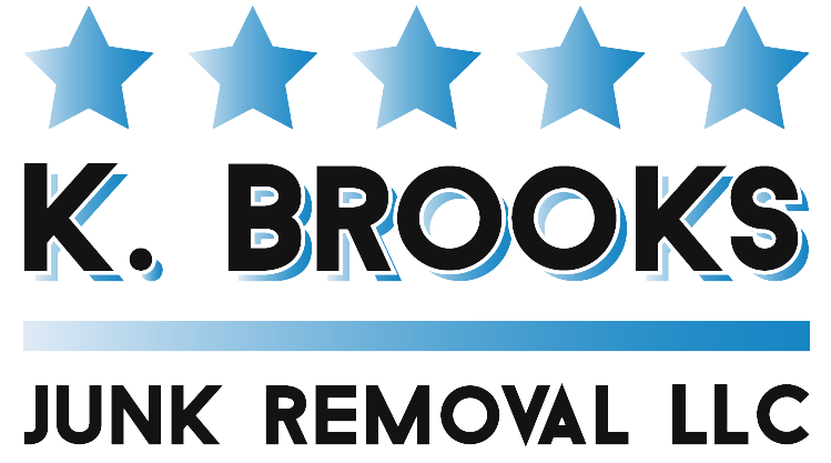 k brooks junk removal logo serving northern va 